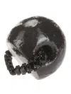 Maria Calderara Ring Mit Perlen In White/black
