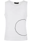 Maria Calderara Basic Top In White Black
