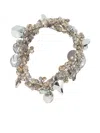 Maria Calderara Beaded Bijoux Bracelet In Silver