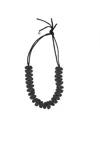 Maria Calderara Crêpe And Resin Necklace In Black