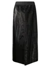 Maria Calderara Skirt With 4 Slits In Black