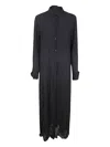 Maria Calderara New Roomy Fit Parachute Long Shirt In Black