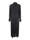Maria Calderara New Roomy Fit Parachute Long Shirt In Black