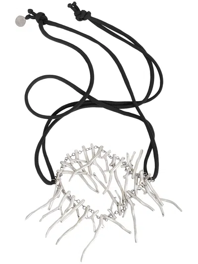 MARIA CALDERARA CORALS NECKLACE,2T112S SILVER