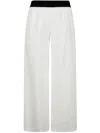 Maria Calderara Polyester Trousers In White