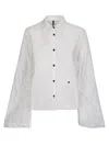 Maria Calderara Crumpled Effect Shirt In Gray
