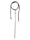 Maria Calderara Crystal-embellished Necklace In Black