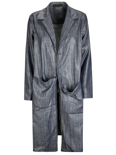 Maria Calderara Denim Duster In Blue
