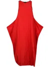 Maria Calderara Puppet Midi Dress In Scarlet
