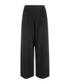 Maria Calderara Elastic Waist Casual Pants In Black