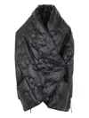 Maria Calderara Padded Wrap Choc Oversized Fluffy Hug In Black