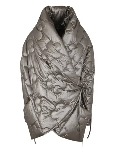 MARIA CALDERARA FLOWER QUILTED COAT
