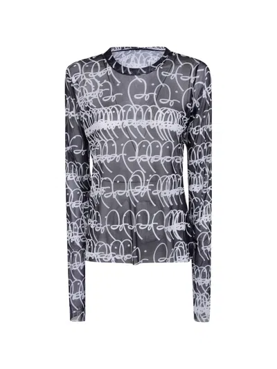 Maria Calderara Loose T-shirtgraphic Pattern Large Bi In Multi
