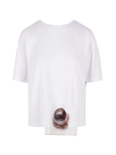 Maria Calderara Graphic-print T-shirt In White