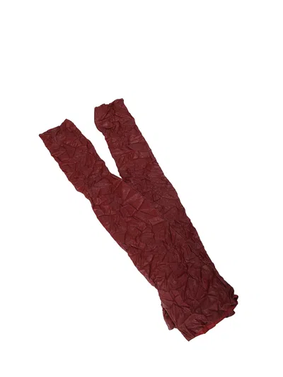 Maria Calderara Long Gloves In Red