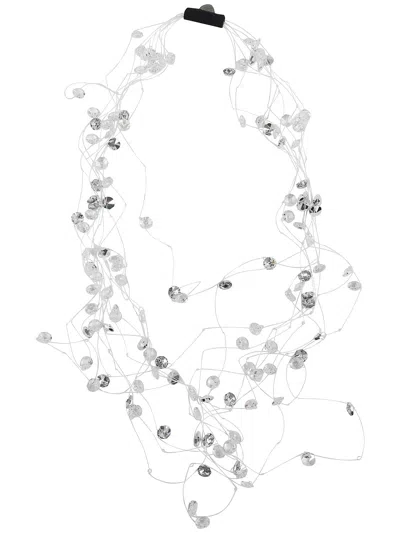 MARIA CALDERARA MARIA CALDERARA LONG NET CRYSTALS NECKLACE