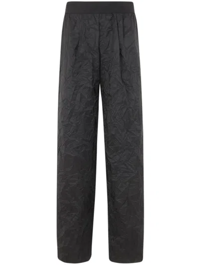 Maria Calderara Long Trousers In Black