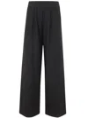Maria Calderara Pleated Trousers In Black