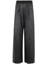 Maria Calderara Textured Trousers In Black