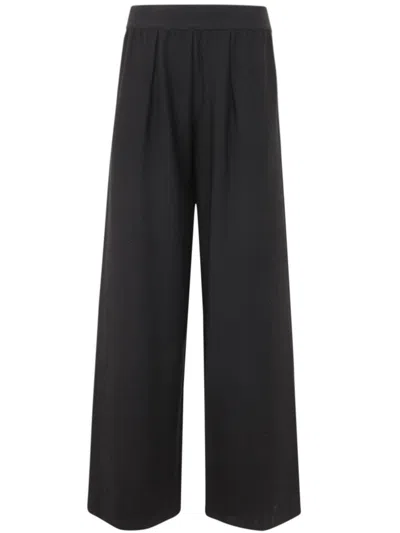 Maria Calderara Long Trousers In Black