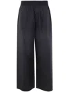 Maria Calderara Elastic Waist Casual Pants In Black
