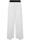 Maria Calderara Elasticated Trousers In White