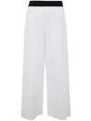 Maria Calderara Long Wide Pants In White