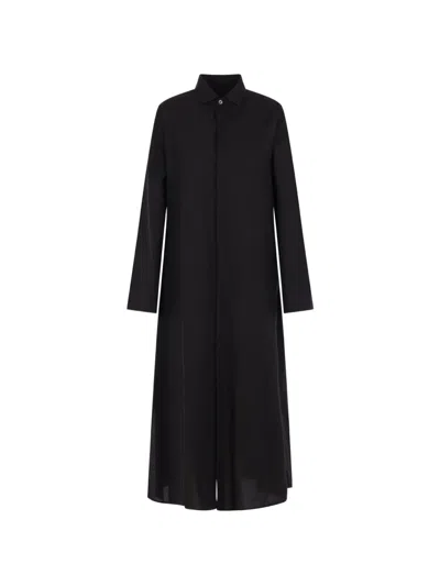 Maria Calderara Long-sleeve Shirt In Black