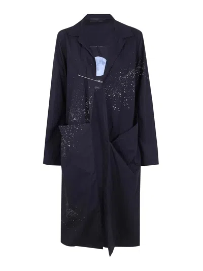 Maria Calderara Midi Raincoat In Black