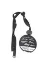 Maria Calderara Fabric Necklace With Printed Pendant In X