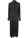 Maria Calderara New Roomy Fit Parachute Long Shirt In Black