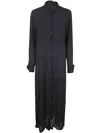 Maria Calderara New Roomy Fit Parachute Long Shirt In Black