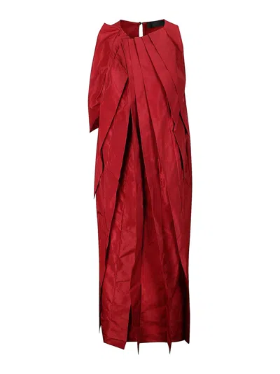 MARIA CALDERARA VESTIDO LARGO - ROJO