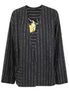 Maria Calderara Over Jacket In Black Ivory