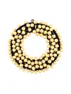 Maria Calderara Oversized Pearls Motif Necklace In Gold