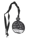Maria Calderara Fabric Necklace With Printed Pendant