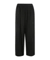 Maria Calderara Elastic Waist Casual Pants In Black