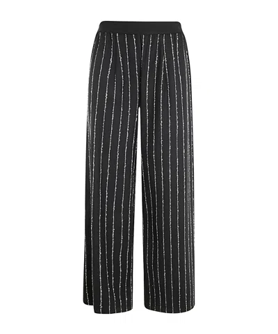 MARIA CALDERARA PINSTRIPE CASUAL PANTS