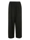 Maria Calderara Pinstriped Trousers In Black