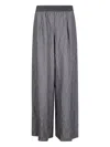 Maria Calderara Pleated-details Trousers In Gray