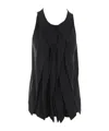 Maria Calderara Round-neck Vest In Black