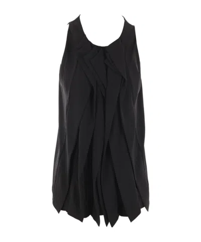 Maria Calderara Round-neck Vest In Black