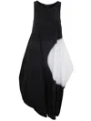 Maria Calderara Sessantre Volte No Puppet Long Dress In Black