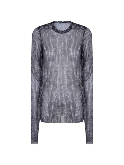 Maria Calderara Loose T-shirtgraphic Pattern Small Bi In Black