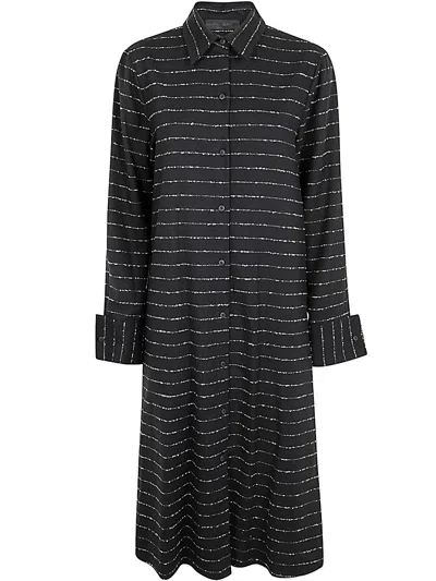 Maria Calderara Shirt Dress In Black