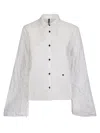 Maria Calderara Crumpled Effect Shirt In White