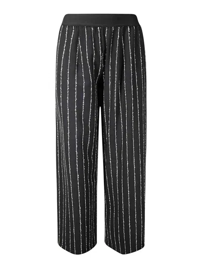 Maria Calderara Wide And Long Pants In Black