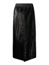 Maria Calderara Skirt With 4 Slits In Black