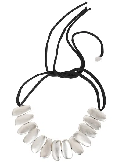 Maria Calderara Stones Necklace In Silver