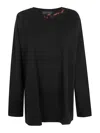 Maria Calderara Long-sleeved T-shirt In Black